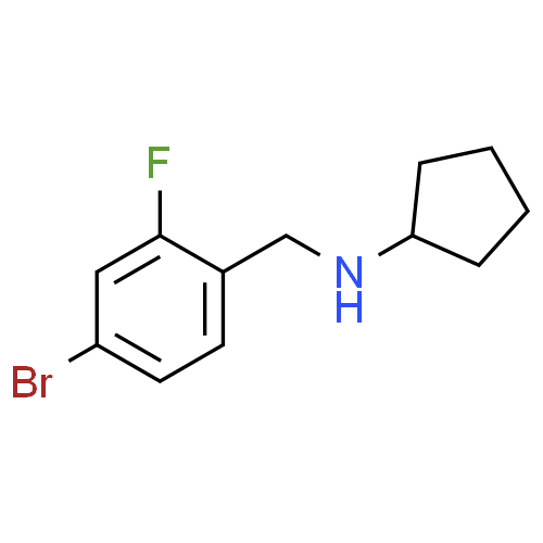 N-(4-溴-2-氟苯甲基)环戊胺