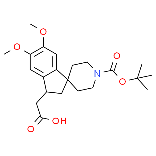 2-(1-(叔-丁氧羰基)-5,6-二甲氧基-2,3-二氢螺[茚并-1,4-哌啶]-3-基)乙酸