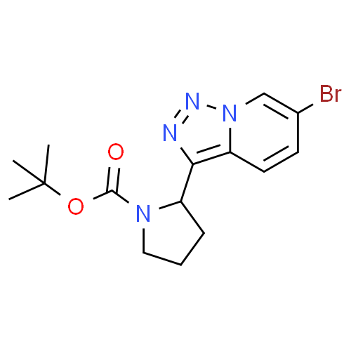 叔-丁基 2-(6-溴-[1,2,3]三唑并[1,5-a]吡啶-3-基)吡咯烷-1-甲酸基酯