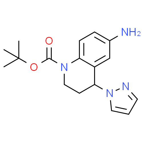 叔-丁基 6-氨基-4-(1H-吡唑-1-基)-3,4-二氢喹啉-1(2H)-甲酸基酯
