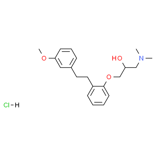 1-(二甲基氨基)-3-[2-[2-(3-甲氧基苯基)乙基]苯氧基]-2-丙醇盐酸盐