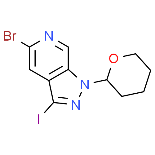 5-溴-3-碘-1-(四氢-2H-吡喃-2-基)-1H-吡唑并[3,4-c]吡啶