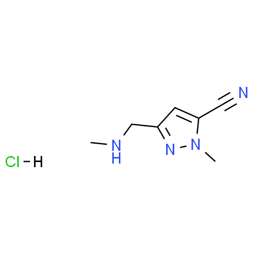 1-甲基-3-[(甲基氨基)甲基]-1H-吡唑-5-甲腈盐酸盐
