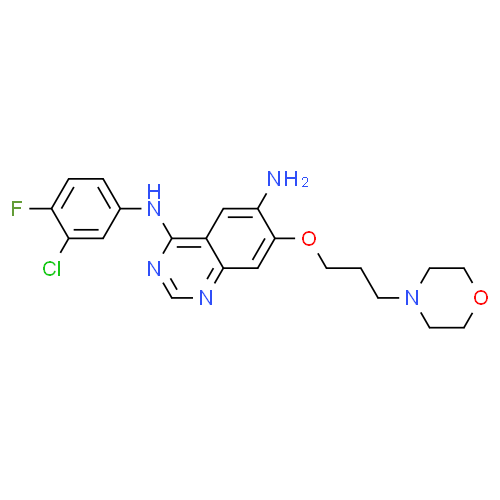 N4-(3-氯-4-氟苯基)-7-(3-吗啉丙氧基)喹唑啉-4,6-二胺
