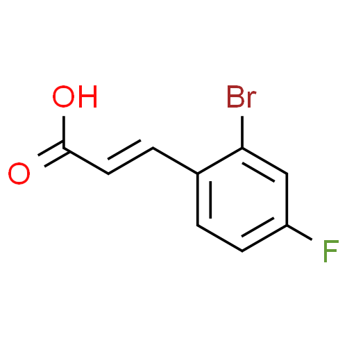 2-溴-4-氟肉桂酸