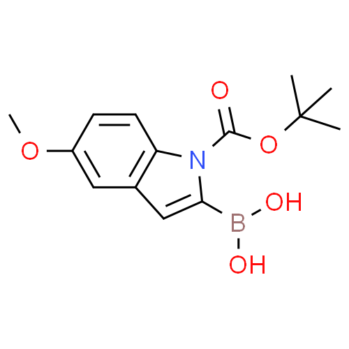 N-boc-5-甲氧基-2-吲哚基硼酸