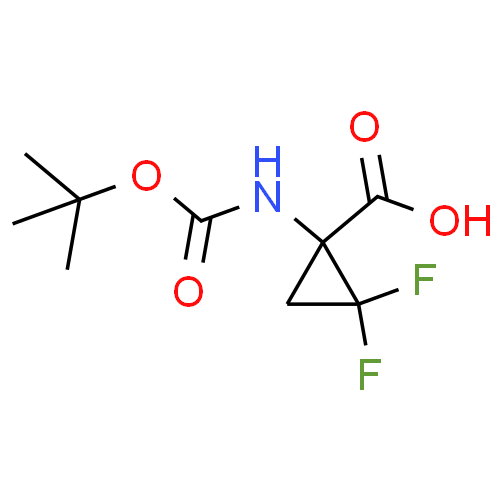 1-(叔丁氧羰基氨基)-2,2-二氟环丙基甲酸