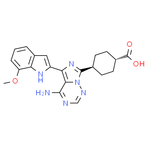 反式-4-[4-氨基-5-(7-甲氧基-1H-吲哚-2-基)咪唑并[5,1-F][1,2,4]三嗪-7-基]环己烷羧酸