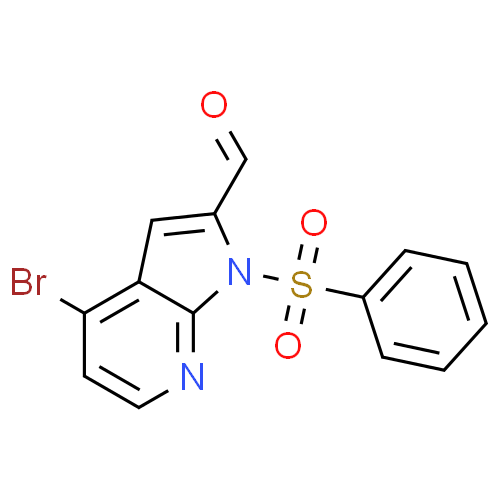 1-(PHENYLSULPHONYL)-4-BROMO-7-AZAINDOLE-2-CARBALDEHYDE