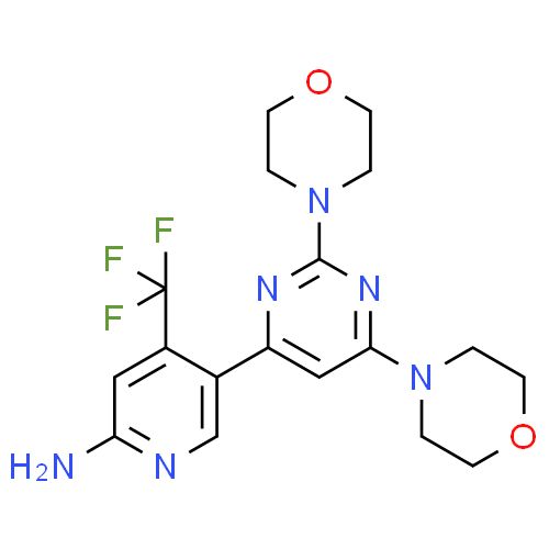 2-氨基吡啶，5-(2,6-二-吗啉-4-基-4-嘧啶基)-4-(三氟甲基)-